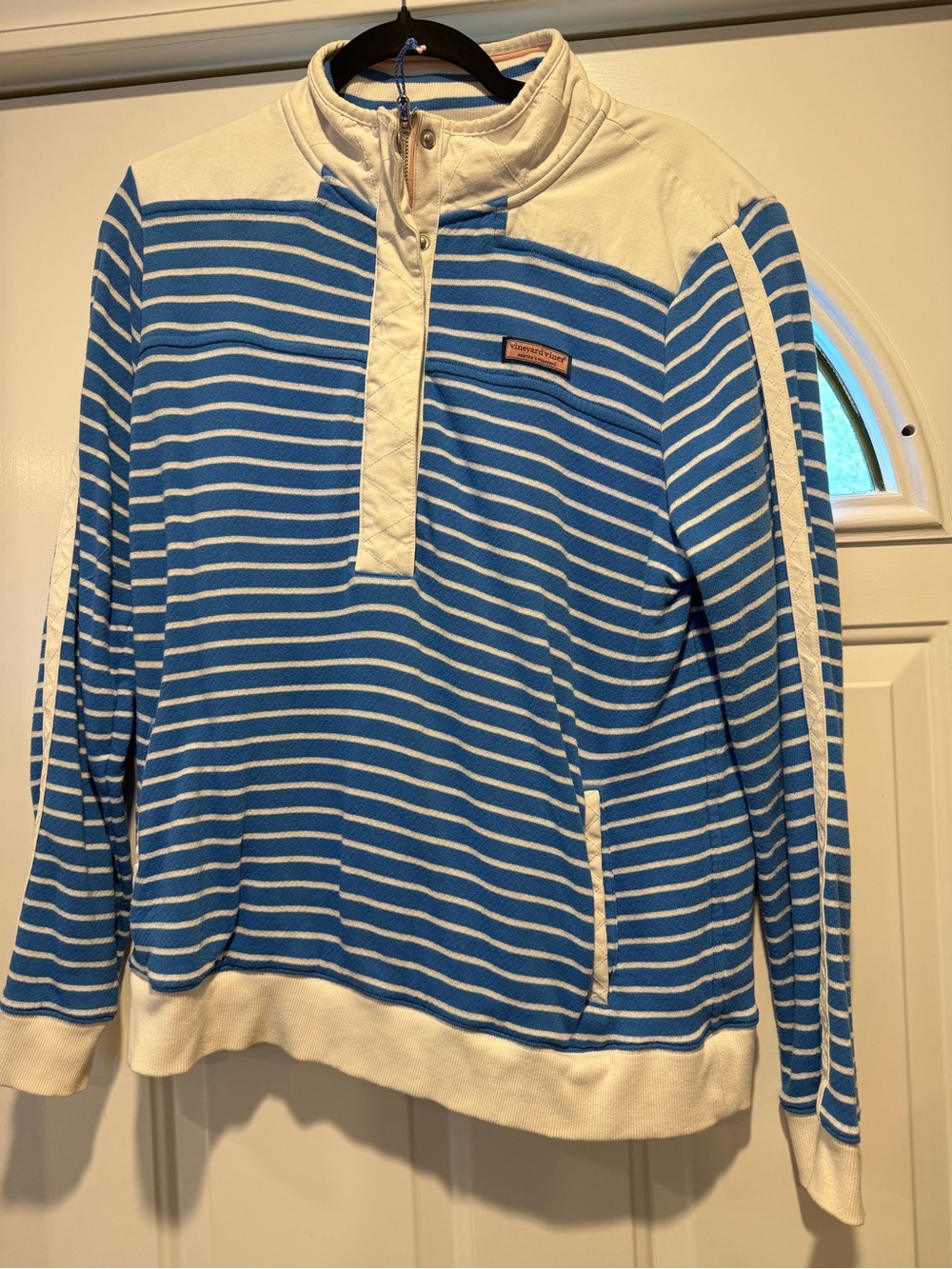 Vineyard Vines Blue and White Striped Pullover Sweater